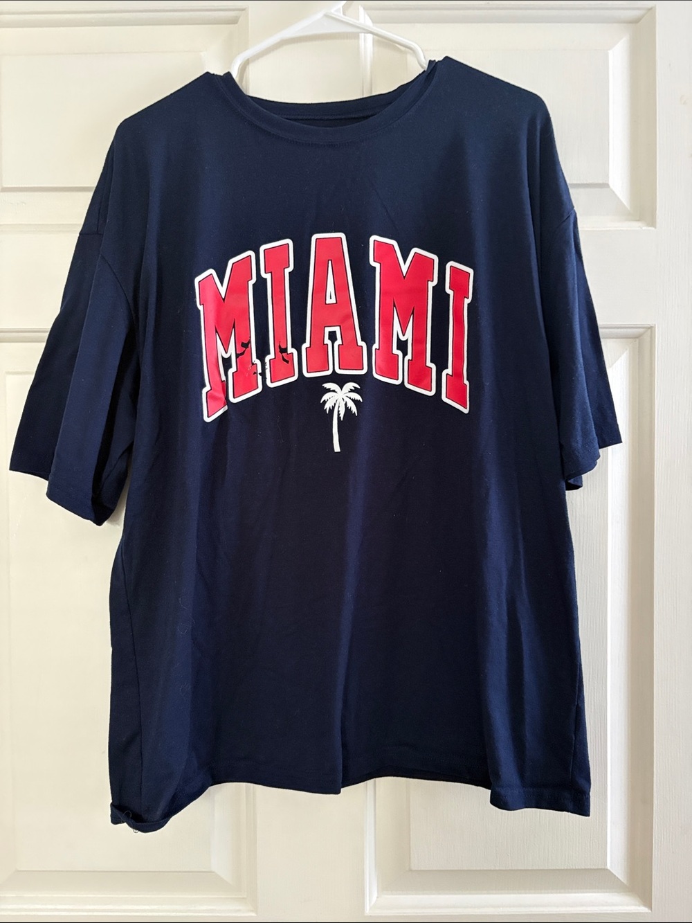 SHEIN Navy Clothing Label Tee